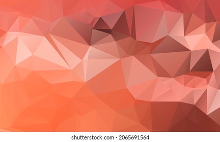 fondo geométrico de polos bajos con patrón abstracto hecho de formas geométricas de color naranja

