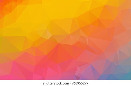 low poly geometric background consisting of triangles of different sizes and colors