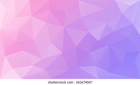 Low Poly, Geometry Pink Purple Pastel Background