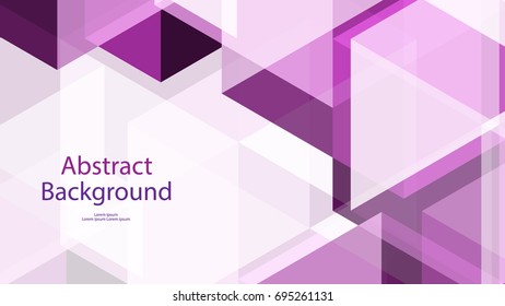 Low poly Geometry Purple color background abstract art vector 