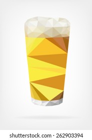 Low Poly Glass of Beer