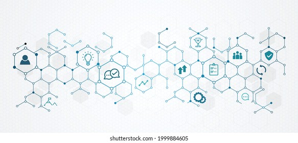 low poly global connection vector banner design with line and dots Abstract geometric digital background