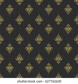 Low poly gold pattern illustration. Abstract vector golden texture.