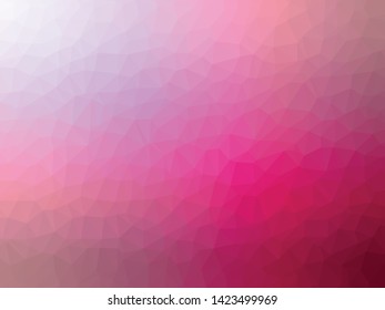 Low Poly gradient pink margenta. Background Poster Card Design