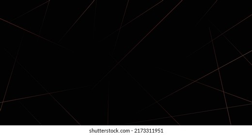Low poly gradient shapes luxury gold lines vector. Rich background, premium triangle polygons design. Abstract black background with gold lines, triangles background modern design.