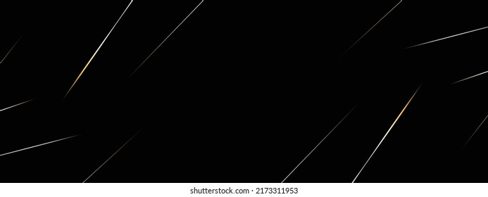 Low poly gradient shapes luxury gold lines vector. Rich background, premium triangle polygons design. Abstract black background with gold lines, triangles background modern design.