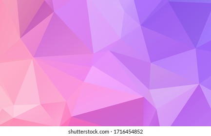Low poly gradient triangles geometric vector background. Abstract polygonal wallpaper. Triangles pattern. Low poly diamond composition.