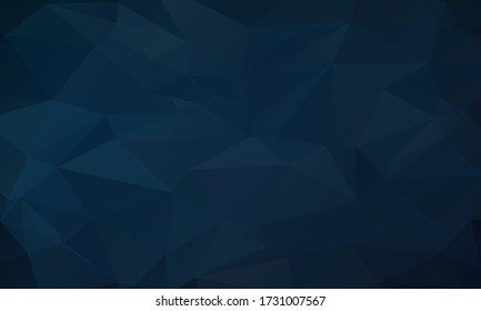 Low poly gradient triangles geometric vector background. Abstract polygonal wallpaper. Triangles pattern. Low poly diamond composition in royal blue colors.