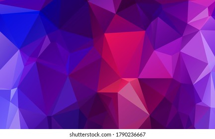 Low poly gradient triangles geometric vector background. Abstract modern polygonal wallpaper. Triangles pattern. Low poly diamond composition.