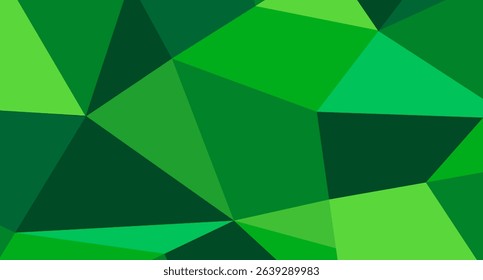 Low Poly Green Abstract Background Design Vector Art