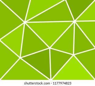 Low poly green background. Vector illustration
