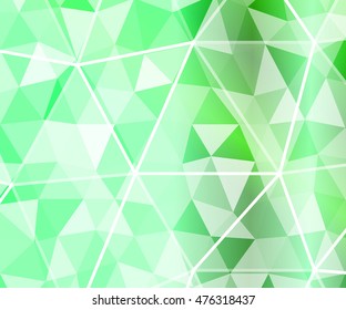 low poly green background. vector illustration. for your design, banner, business, presentation