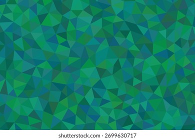 Low poly green and blue geometric abstract pattern background