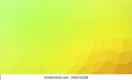 low poly green yellow gradient poligon vector background