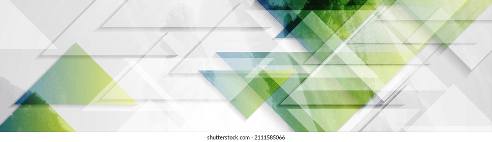 Low poly grunge abstract geometric background. Vector banner design