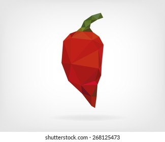 Low Poly Habanero Pepper