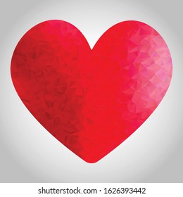 Bajo diseño de corazón polaco para el día de San Valentín