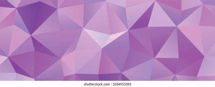 Low poly horizontal mosaic background. Template design, list, front page, brochure layout, banner, idea, cover, print, flyer, book, blank, card, ad, sign, sheet. Copy space. Vector clip art.