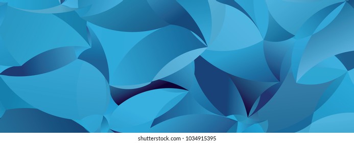 Low poly horizontal mosaic background. Template design, list, front page, brochure layout, banner, idea, cover, print, flyer, book, blank, card, ad, sign, sheet. Copy space. Vector clip art.