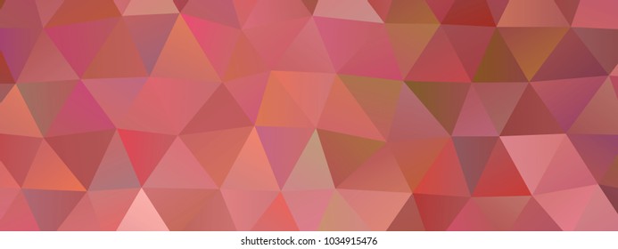 Low poly horizontal mosaic background. Template design, list, front page, brochure layout, banner, idea, cover, print, flyer, book, blank, card, ad, sign, sheet. Copy space. Vector clip art.