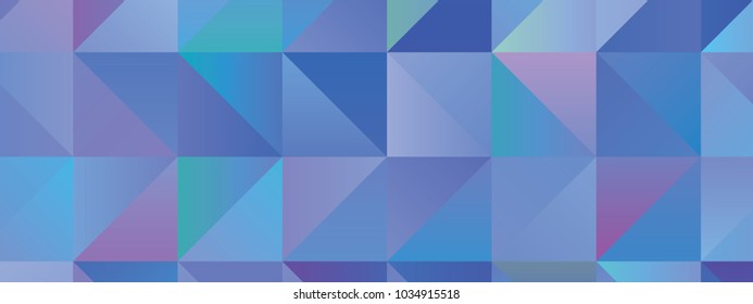 Low poly horizontal mosaic background. Template design, list, front page, brochure layout, banner, idea, cover, print, flyer, book, blank, card, ad, sign, sheet. Copy space. Vector clip art.
