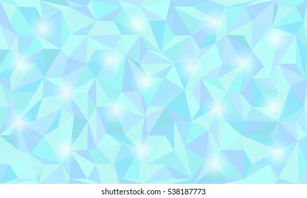 Low Poly ice-like background in curve EPS 10