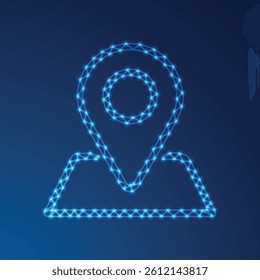 low poly icon location icon design 