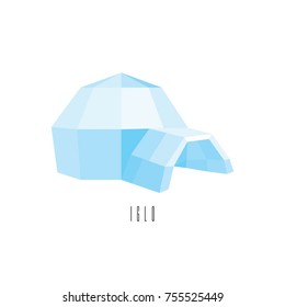 low poly iglo graphic design