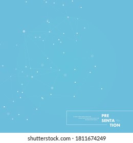 Low poly illustration. Abstract science. Vector geometric background. Futuristic polygonal background. Web connection concept. Business concept