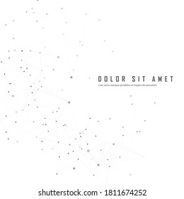 Low poly illustration. Abstract science. Vector geometric background. Futuristic polygonal background. Web connection concept. Business concept