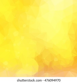 Low poly illustration Yellow festive background with light beams