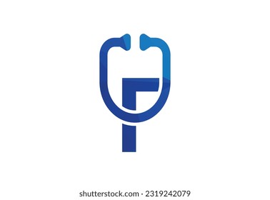Logotipo de letra F inicial y baja con símbolo creativo, plantilla de diseño de vectores