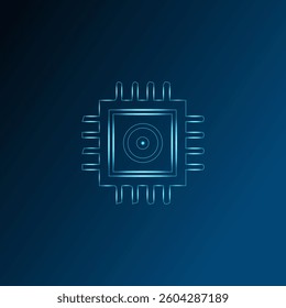 Low poly innovation icon vector design