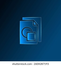 Low poly innovation icon vector design