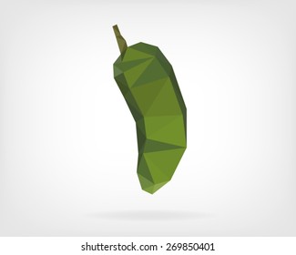 Low Poly Jalapeno Pepper