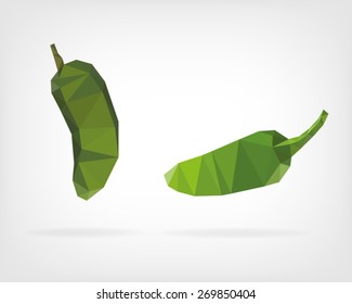 Low Poly Jalapeno Pepper