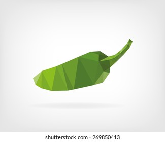 Low Poly Jalapeno Pepper