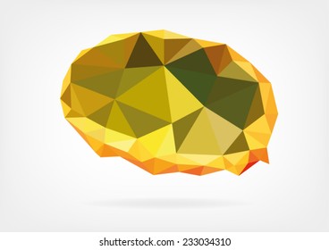 Low Poly Kiwano fruit