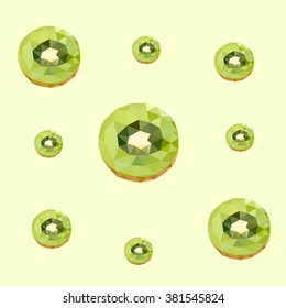 Low Poly Kiwi Fruit