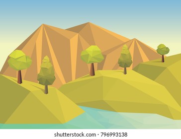 Low poly landscape