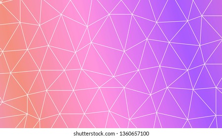 Low poly layout. Decorative design For interior wallpaper, smart design, fashion print. Vector illustration. Creative gradient color.