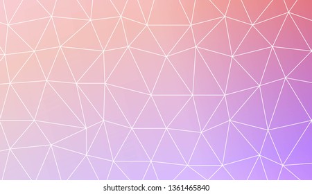Low poly layout. Decorative design For interior wallpaper, smart design, fashion print. Vector illustration. Creative gradient color.
