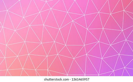 Low poly layout. Decorative design For interior wallpaper, smart design, fashion print. Vector illustration. Creative gradient color.