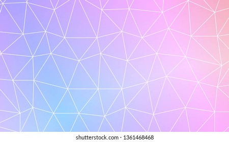 Low poly layout. Decorative design For interior wallpaper, smart design, fashion print. Vector illustration. Creative gradient color.