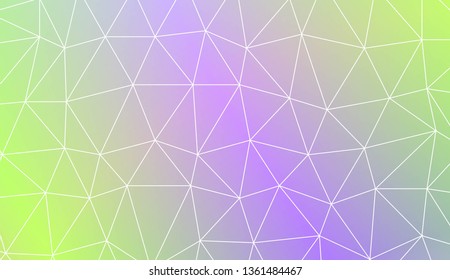 Low poly layout. Decorative design For interior wallpaper, smart design, fashion print. Vector illustration. Creative gradient color.