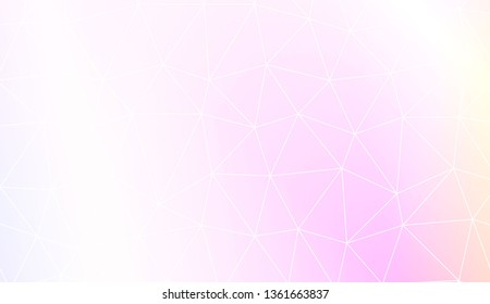 Low poly layout. Decorative design For interior wallpaper, smart design, fashion print. Vector illustration. Creative gradient color.