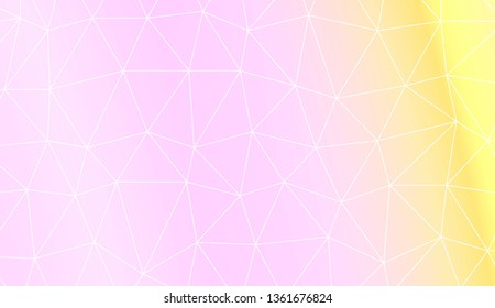 Low poly layout. Decorative design For interior wallpaper, smart design, fashion print. Vector illustration. Creative gradient color.
