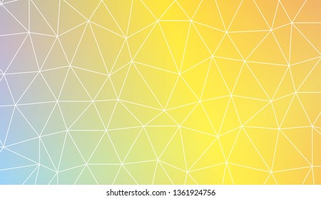 Low poly layout. Decorative design For interior wallpaper, smart design, fashion print. Vector illustration. Creative gradient color.