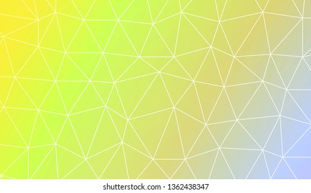 Low poly layout. Decorative design For interior wallpaper, smart design, fashion print. Vector illustration. Creative gradient color.