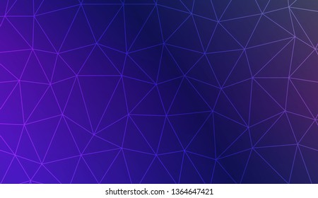 Low poly layout. Decorative design For interior wallpaper, smart design, fashion print. Vector illustration. Creative gradient color.